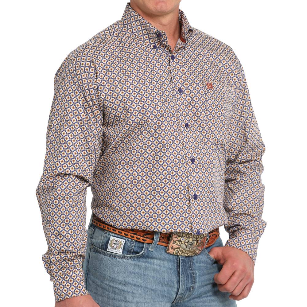 Cinch Men's Medallion Print Shirt MEN - Clothing - Shirts - Long Sleeve Shirts Cinch