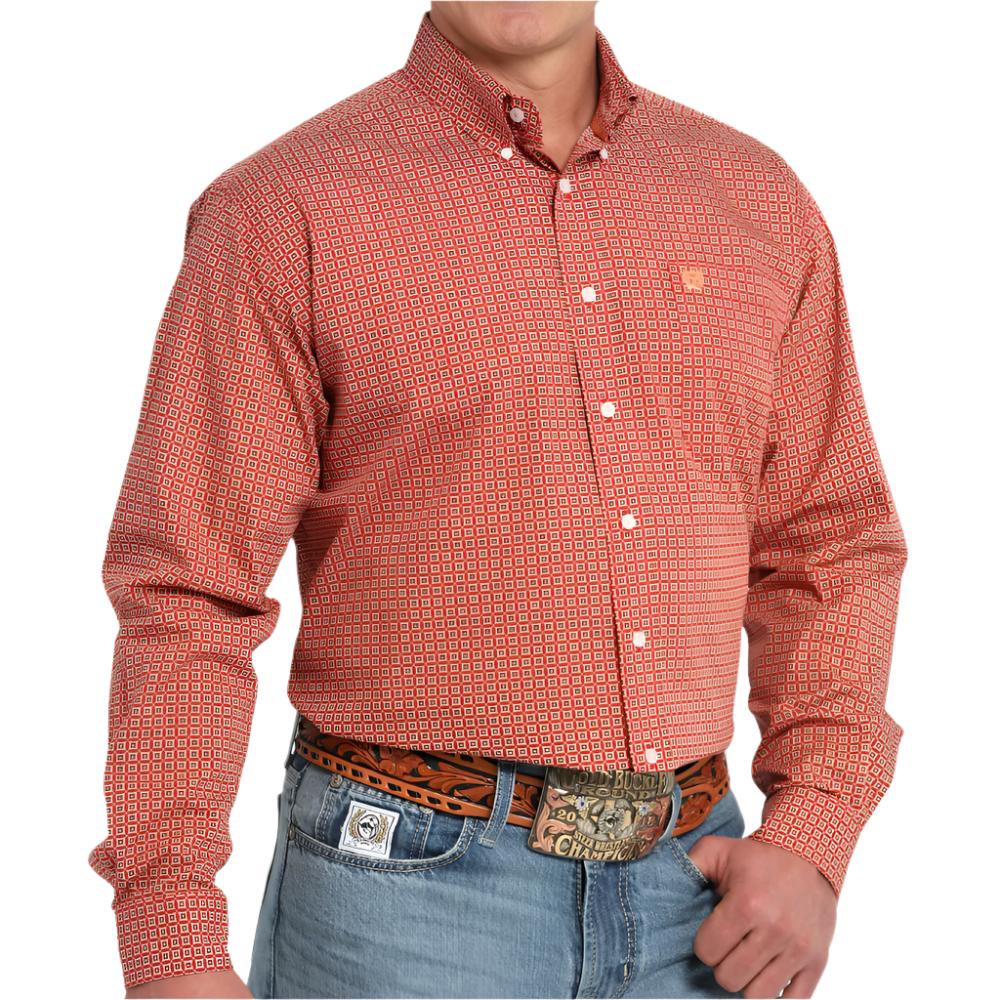 Cinch Men's Medallion Print Shirt MEN - Clothing - Shirts - Long Sleeve Shirts Cinch   