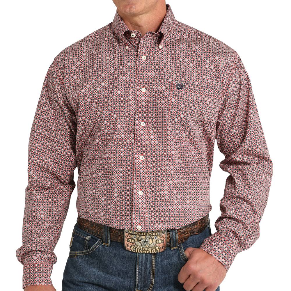 Cinch Men's Medallion Print Shirt MEN - Clothing - Shirts - Long Sleeve Shirts Cinch   