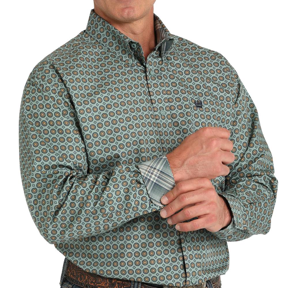 Cinch Men's Medallion Print Shirt MEN - Clothing - Shirts - Long Sleeve Shirts Cinch   