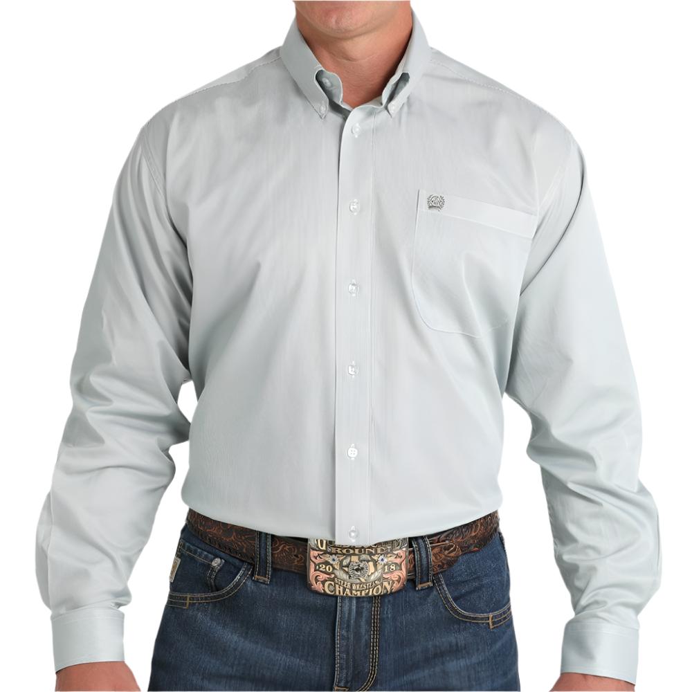 Cinch Men's Micro Stripe Tencel Shirt MEN - Clothing - Shirts - Long Sleeve Shirts Cinch   