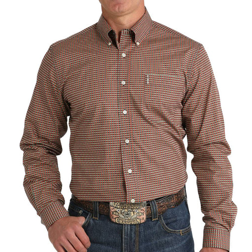 * Cinch Men's Modern Fit Geo Print Shirt - FINAL SALE MEN - Clothing - Shirts - Long Sleeve Cinch