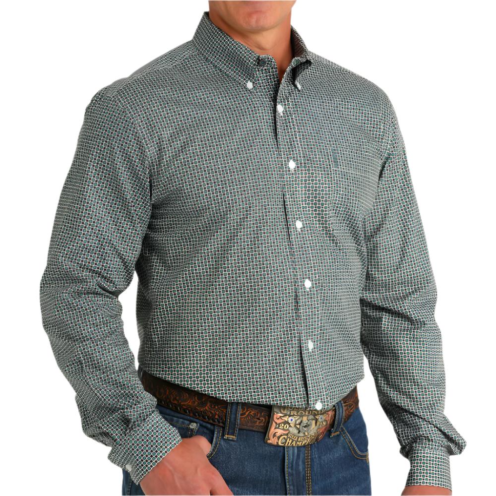 Cinch Men's Modern Fit Geo Print Shirt - FINAL SALE MEN - Clothing - Shirts - Long Sleeve Cinch