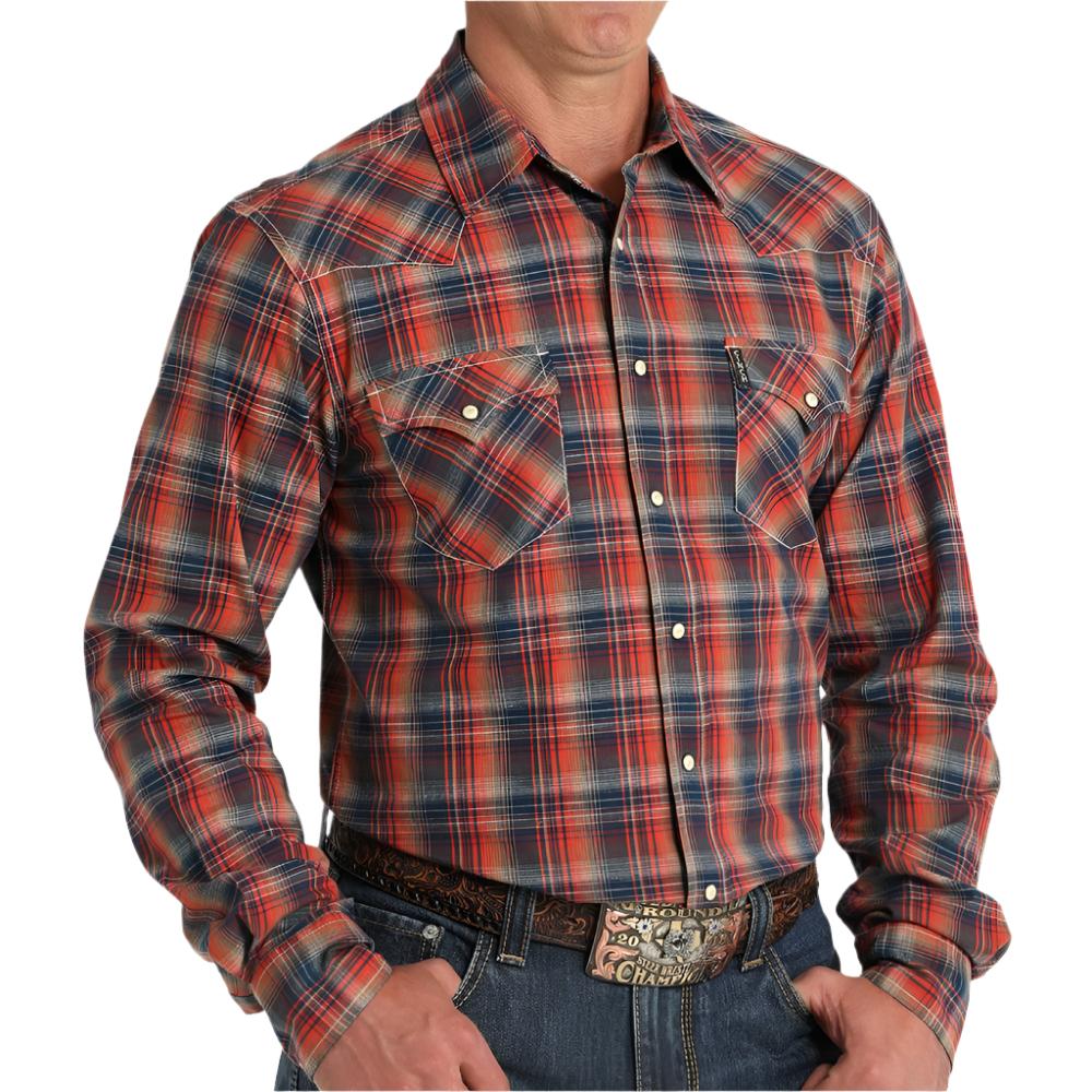 Cinch Men's Modern Fit Plaid Shirt MEN - Clothing - Shirts - Long Sleeve Shirts Cinch   