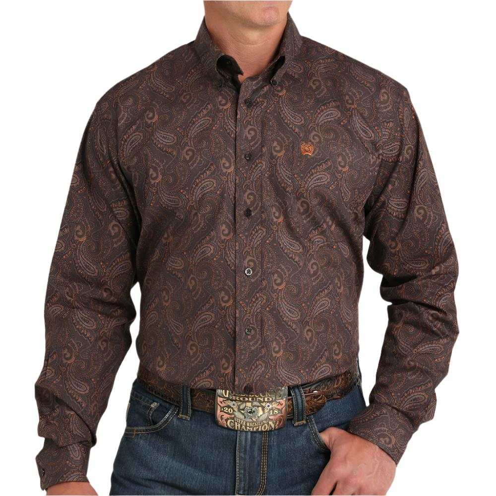 Cinch Men's Paisley Print Shirt MEN - Clothing - Shirts - Long Sleeve Shirts Cinch   