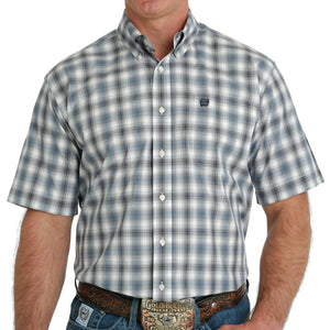 Cinch Men's Plaid Button Shirt MEN - Clothing - Shirts - Short Sleeve Shirts Cinch   