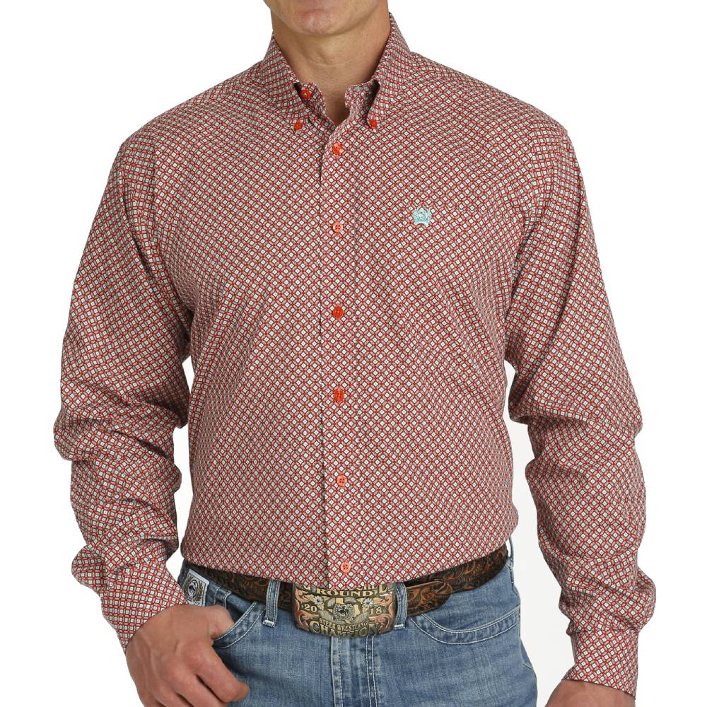 Cinch Men's Geo Print Shirt MEN - Clothing - Shirts - Long Sleeve Shirts Cinch   