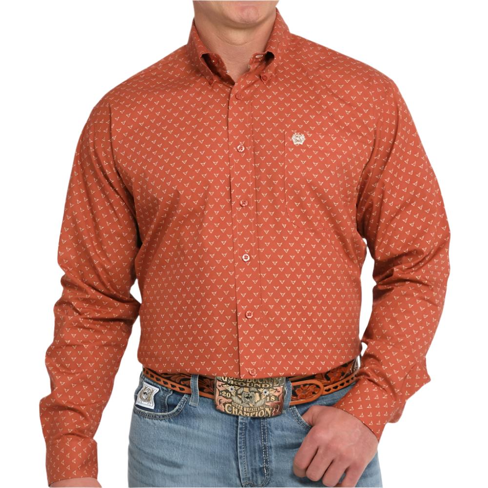 Cinch Men's Steer Head Print Shirt MEN - Clothing - Shirts - Long Sleeve Cinch