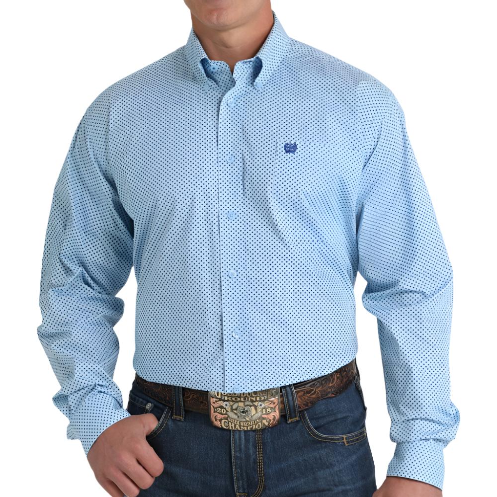 Cinch Men's Stretch Geo Print Shirt MEN - Clothing - Shirts - Long Sleeve Shirts Cinch   