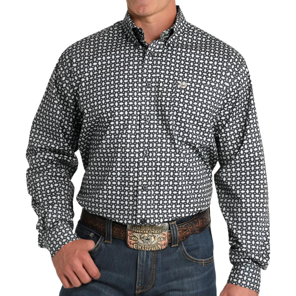 Cinch Men's Stretch Geo Shirt MEN - Clothing - Shirts - Long Sleeve Shirts Cinch   