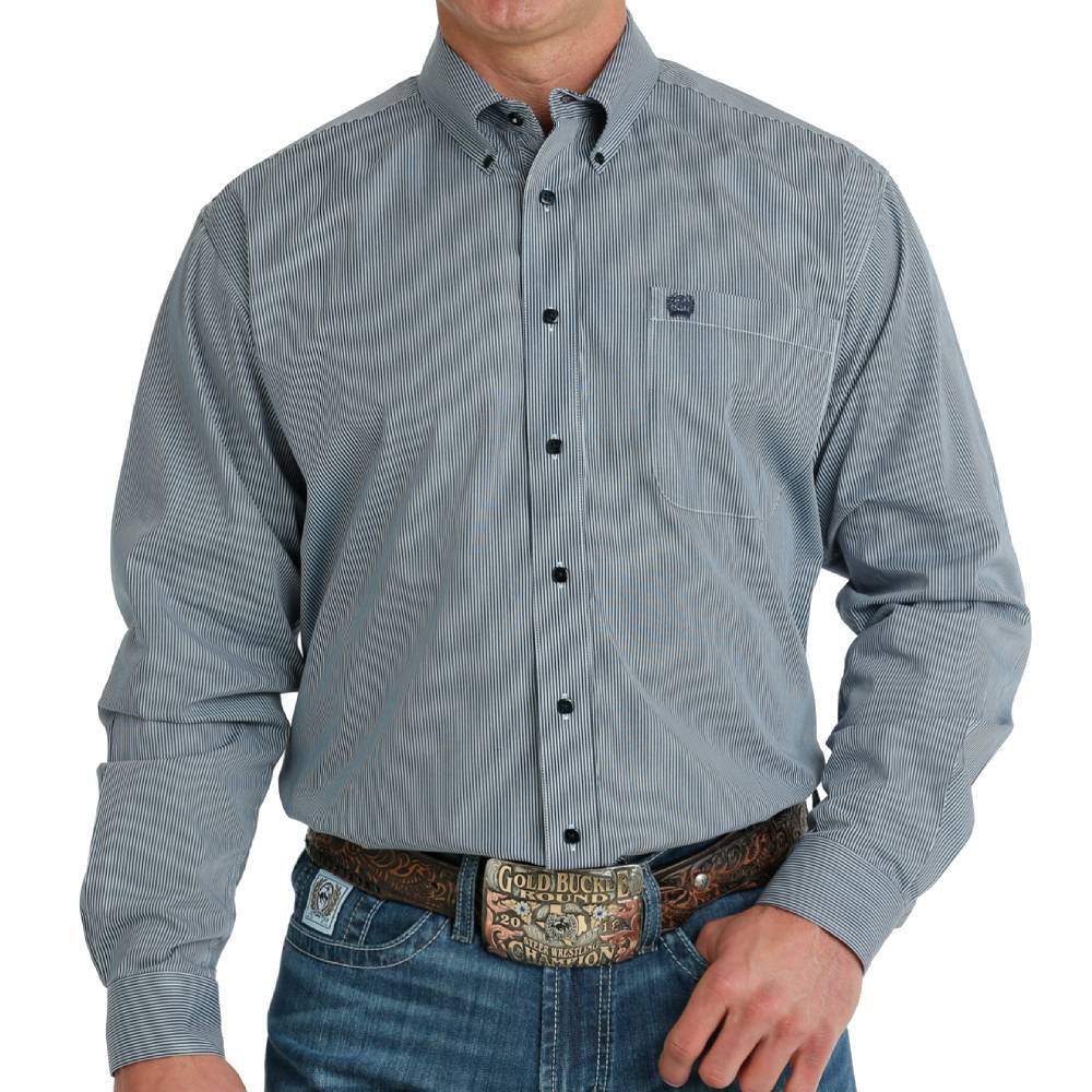 Cinch Men's Stripe Button Shirt - FINAL SALE MEN - Clothing - Shirts - Long Sleeve Shirts Cinch   