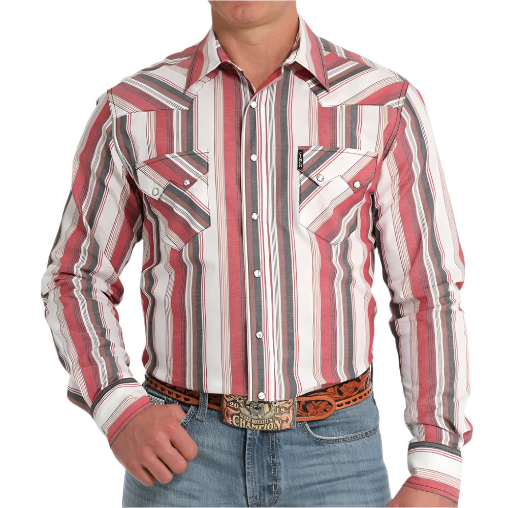 Cinch Men's Striped Modern Fit Shirt - FINAL SALE MEN - Clothing - Shirts - Long Sleeve Cinch