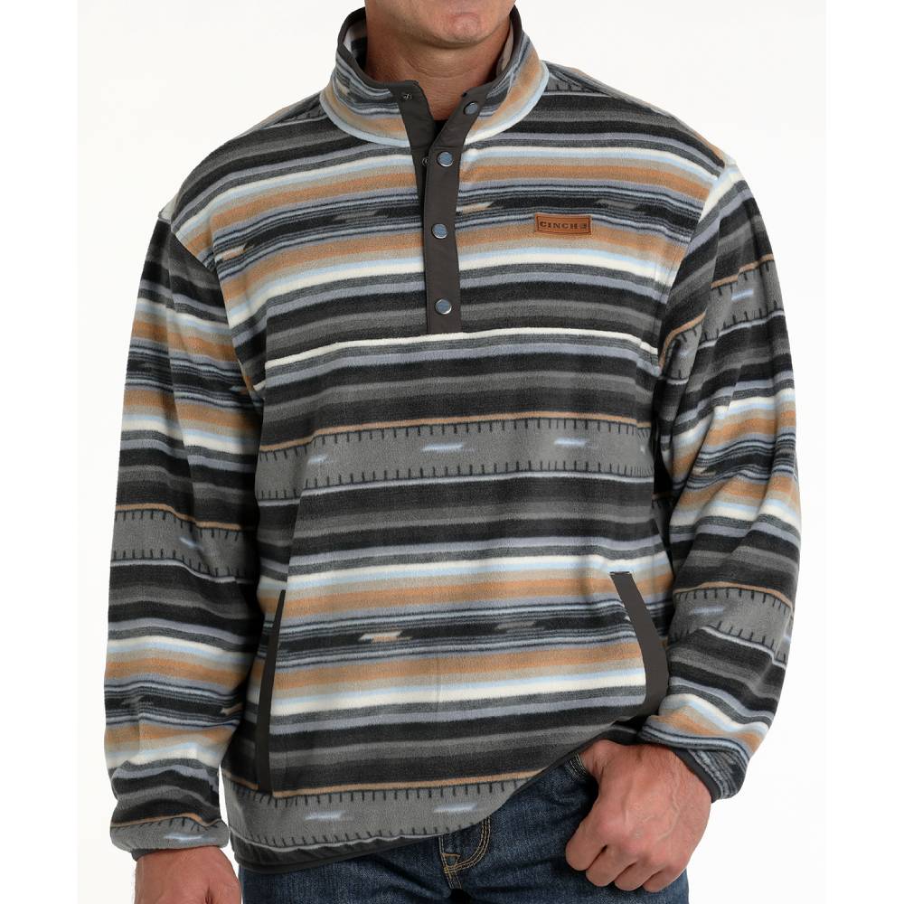 Cinch Men's Striped Fleece Pullover MEN - Clothing - Pullovers & Hoodies Cinch   