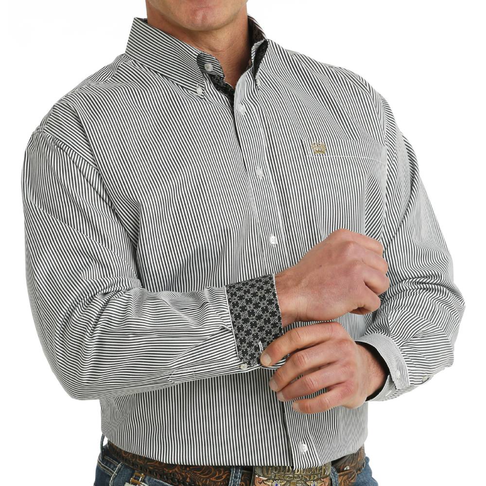 Cinch Men's Striped Tencel Shirt MEN - Clothing - Shirts - Long Sleeve Shirts Cinch   