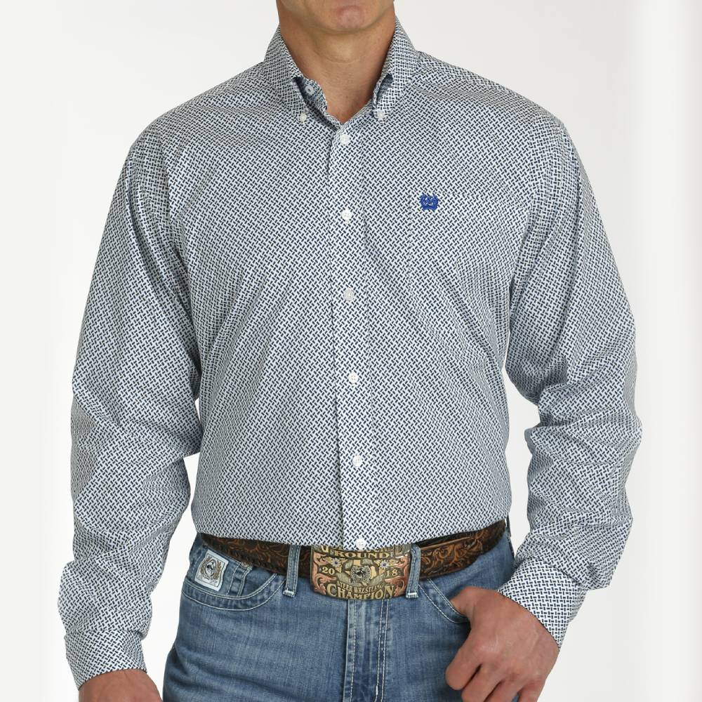 Cinch Men's Weave Print Shirt MEN - Clothing - Shirts - Long Sleeve Shirts Cinch   