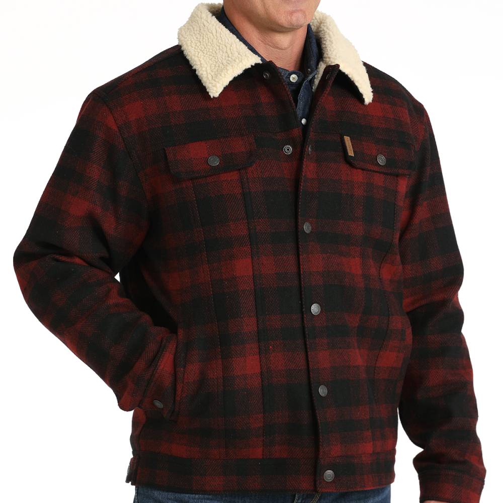 Cinch Men's Plaid Wooly Trucker Jacket MEN - Clothing - Outerwear - Jackets Cinch   