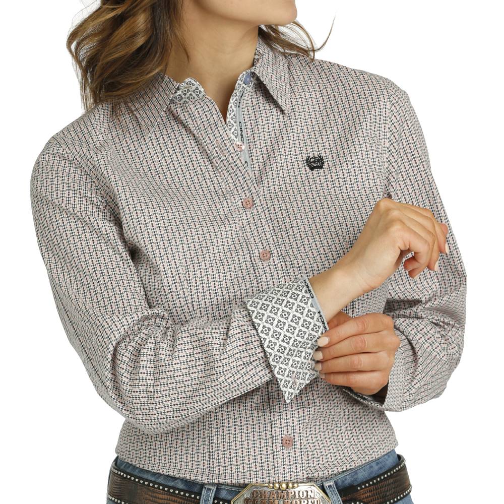 Cinch Women's Diamond Print Shirt WOMEN - Clothing - Tops - Long Sleeved Cinch   