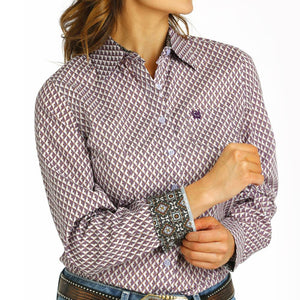 Cinch Women's Diamond Print Shirt WOMEN - Clothing - Tops - Long Sleeved Cinch   