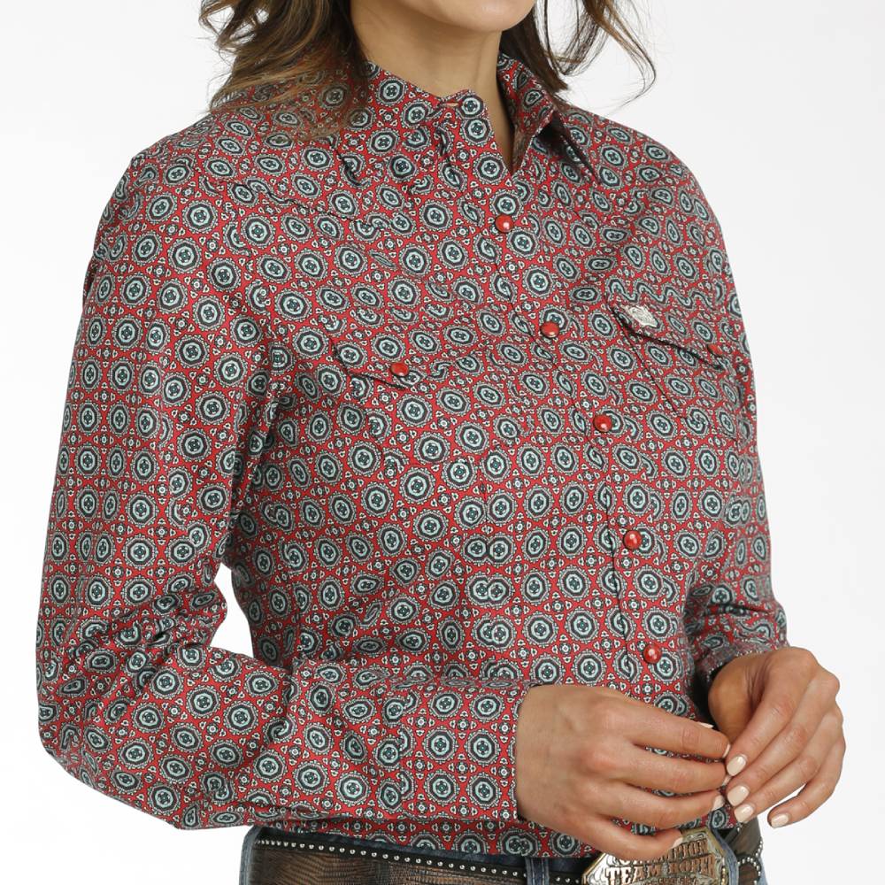 Cinch Women's Medallion Print Shirt WOMEN - Clothing - Tops - Long Sleeved Cinch   