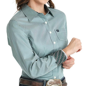 Cinch Women's Tencel Stripe Shirt