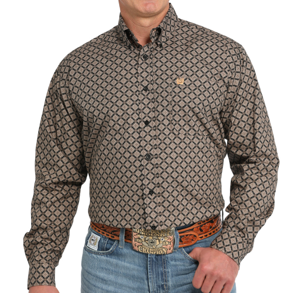 Cinch Men's Medallion Print Shirt MEN - Clothing - Shirts - Long Sleeve Shirts Cinch   