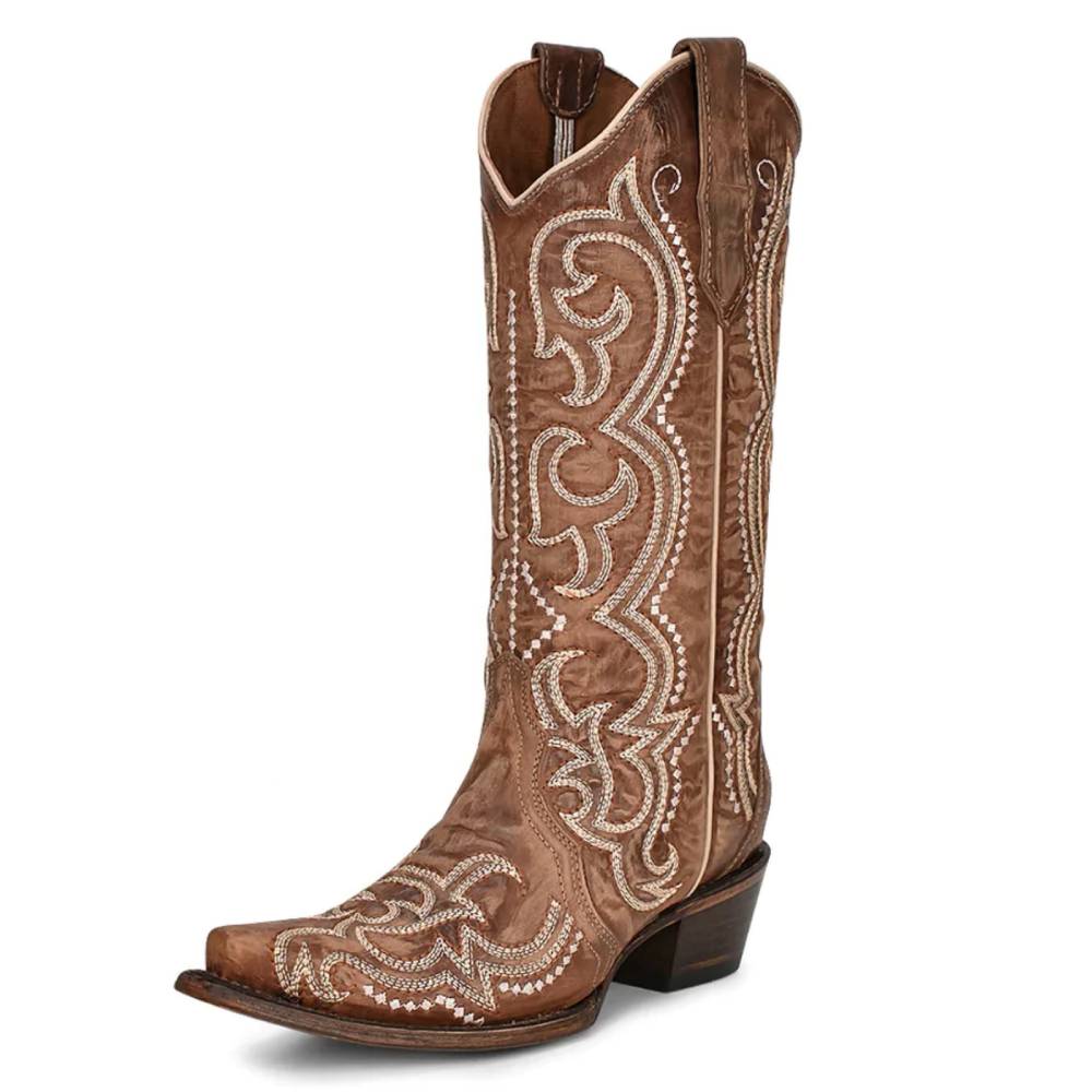 Circle G by Corral Women s Brown Sequin Embroidered Boots Teskeys