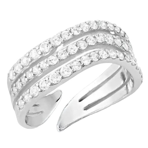 Montana Silversmiths Calm Waters Crystal Open Ring WOMEN - Accessories - Jewelry - Rings Montana Silversmiths   