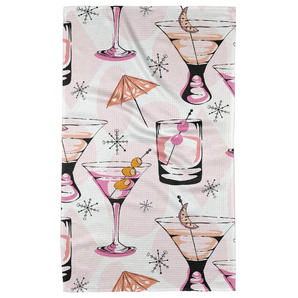 "Cocktail Hour" Tea Towel HOME & GIFTS - Tabletop + Kitchen - Kitchen Decor Geometry   