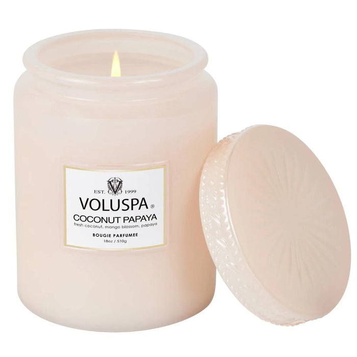 Voluspa Coconut Papaya Large Jar Candle HOME & GIFTS - Home Decor - Candles + Diffusers Voluspa   