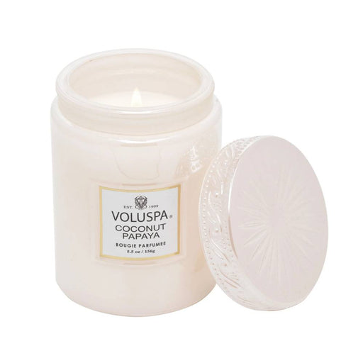 Voluspa Coconut Papaya Small Jar Candle HOME & GIFTS - Home Decor - Candles + Diffusers Voluspa   