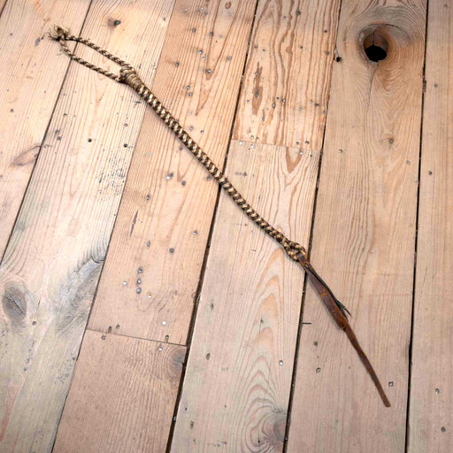 Vintage Handmade Cord Quirt w/Leather Popper Collectibles MISC