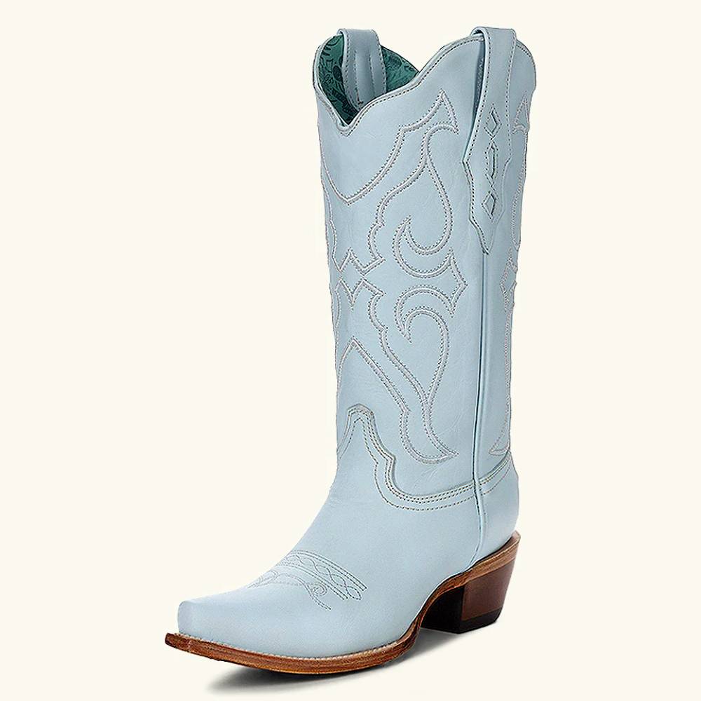 Corral Baby Blue Embroidered Boots WOMEN - Footwear - Boots - Western Boots Corral Boots   