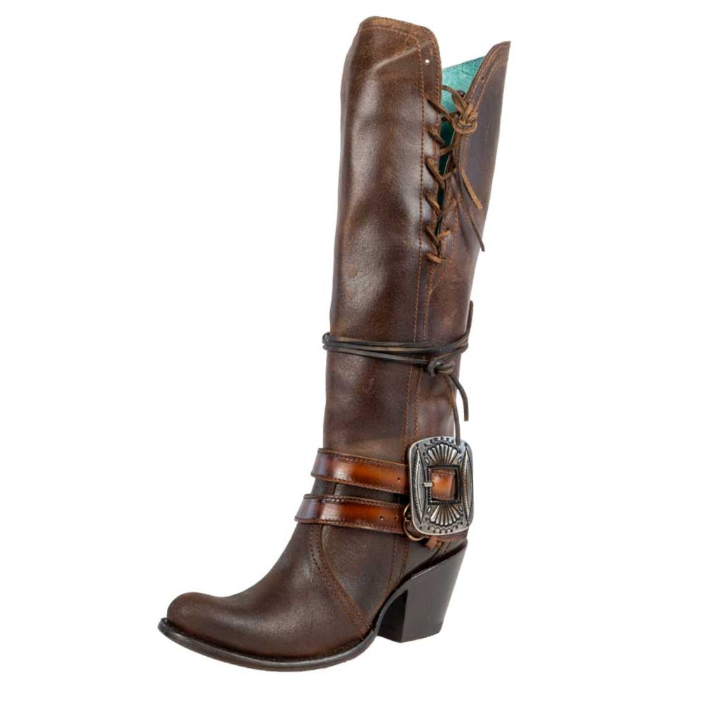 Corral Chocolate Lace Tall Boots WOMEN - Footwear - Boots - Western Boots Corral Boots   