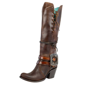 Corral Chocolate Lace Tall Boot WOMEN - Footwear - Boots - Western Boots Corral Boots   