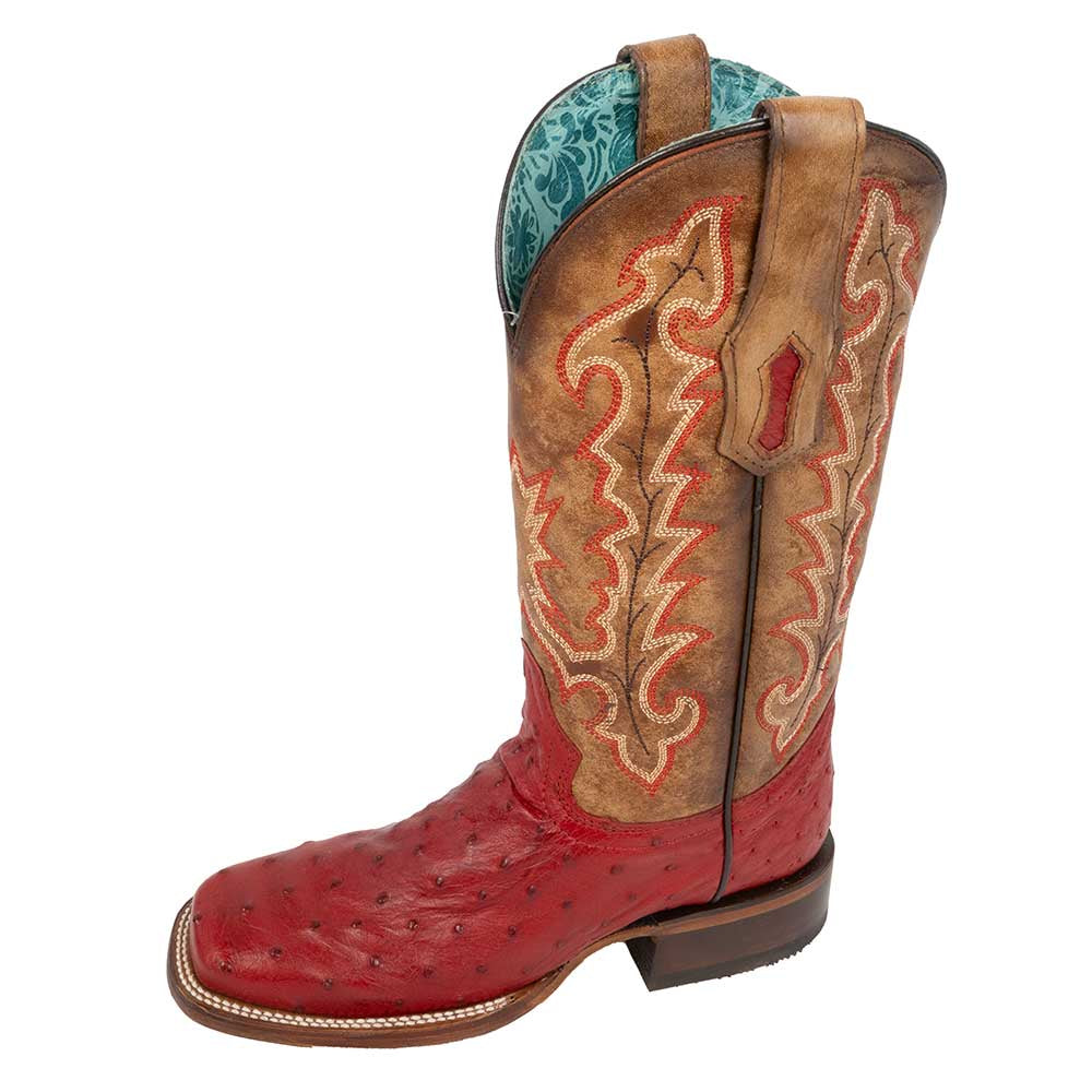 Corral Red Ostrich Boot WOMEN - Footwear - Boots - Western Boots Corral Boots   