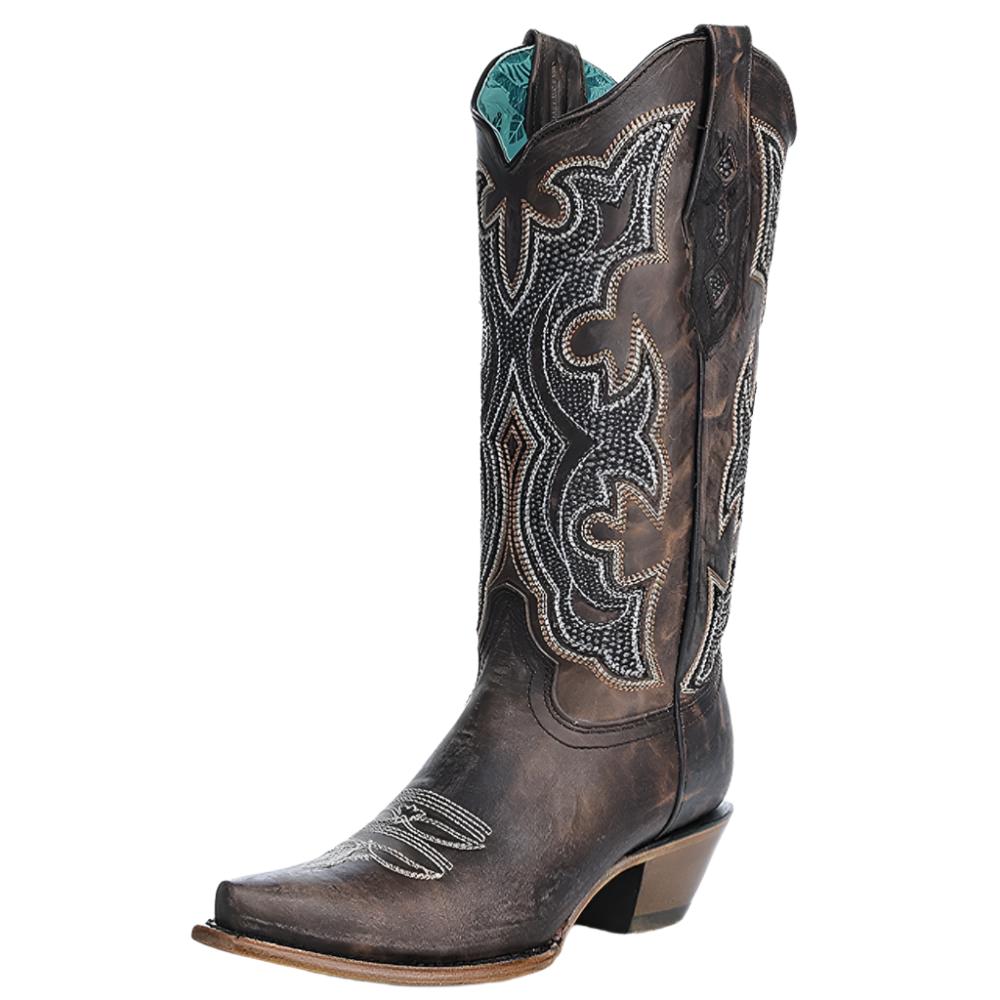 Corral Silver Embroidery Overlay Boot WOMEN - Footwear - Boots - Western Boots Corral Boots