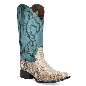Corral Women's Turquoise Python Boot - FINAL SALE WOMEN - Footwear - Boots - Exotic Boots Corral Boots   
