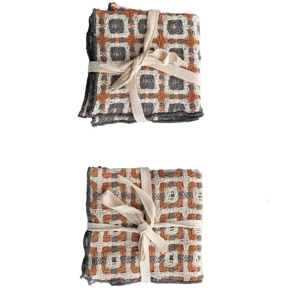 Cotton Dobby Dish Cloth Set- FINAL SALE HOME & GIFTS - Tabletop + Kitchen Creative Co-Op   