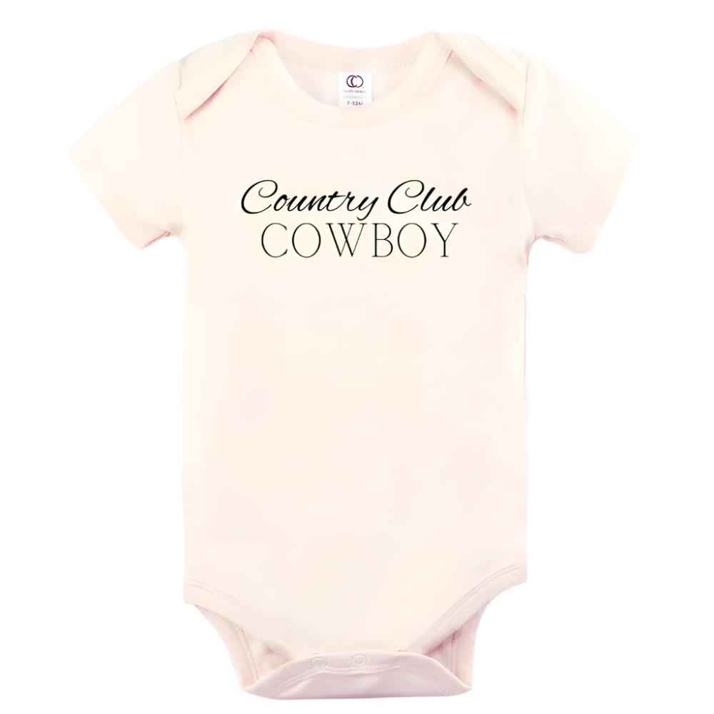 Country Club Cowboy Organic Onesie KIDS - Baby - Unisex Baby Clothing The Southern Bunny   