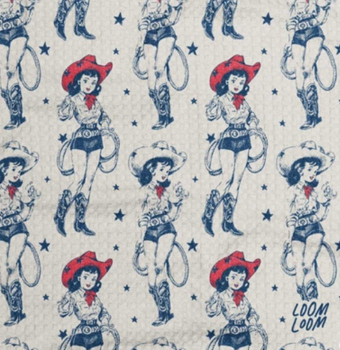 Cowgirl Art Kitchen Towel