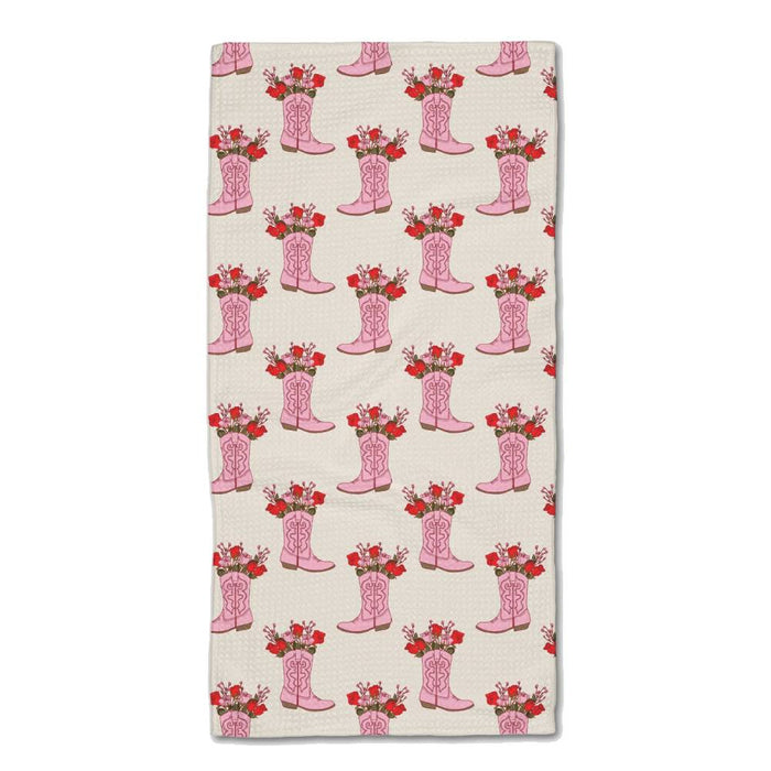 "Cowgirl Boots" Bar Towel HOME & GIFTS - Tabletop + Kitchen - Kitchen Decor Geometry   