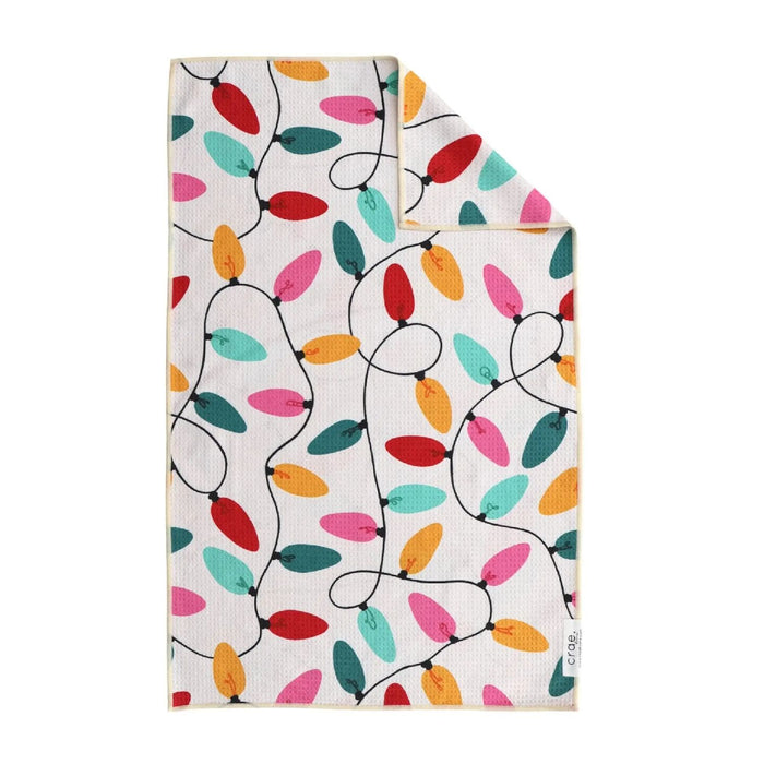 Crae All Lit Up Cream Double Sided Hand Towel