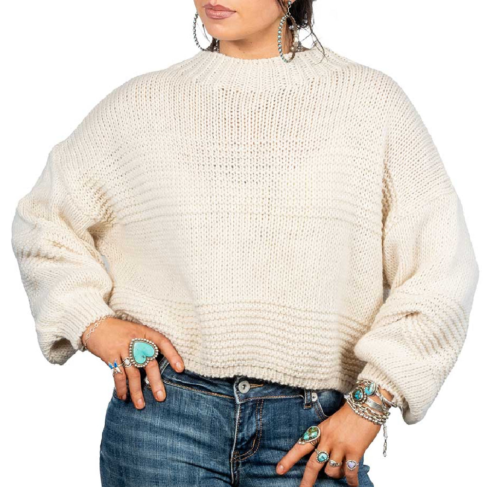 Cropped Chunky Sweater