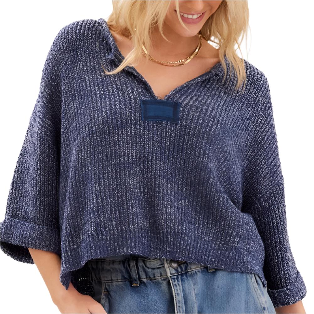 Cropped Solid Sweater Top WOMEN - Clothing - Tops - Short Sleeved Illa Illa   