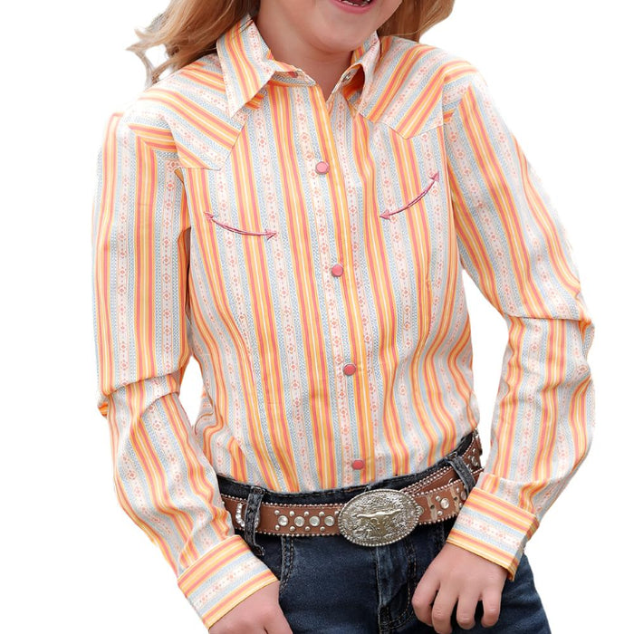 Cruel Girl's Stripe Snap Shirt KIDS - Girls - Clothing - Tops - Long Sleeve Tops Cruel Denim