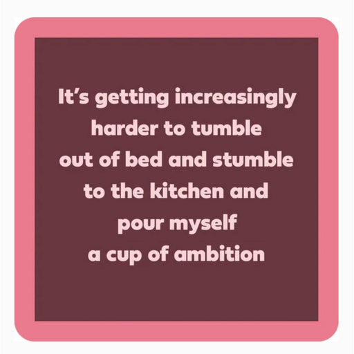 "Tumble Out Of Bed" Coaster HOME & GIFTS - Gifts Drinks On Me   