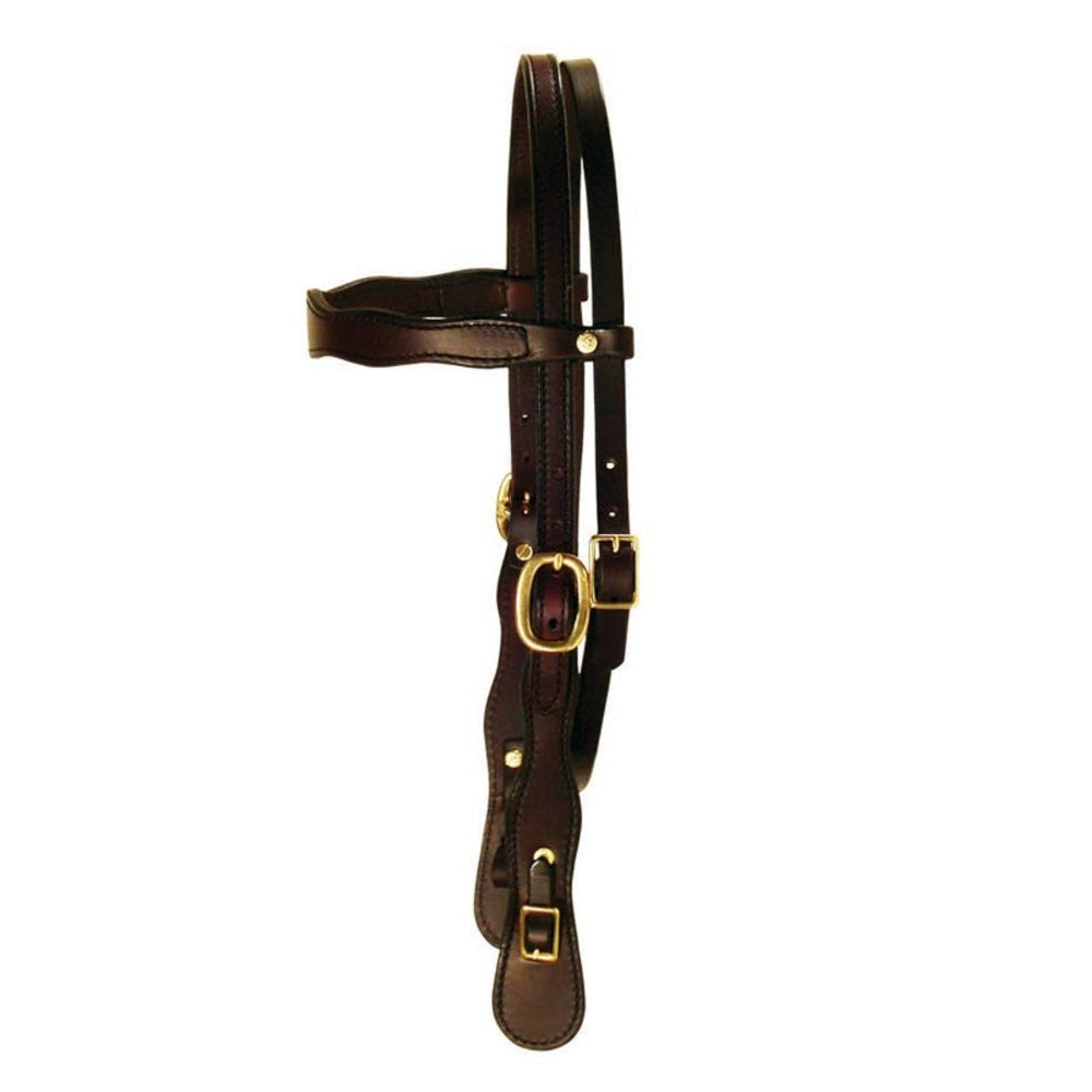 Teskey's Dark Oiled Cowboy Headstall Tack - Headstalls TESKEY'S