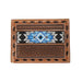 3D Blue Diamond Inlay Beaded Bifold Wallet MEN - Accessories - Wallets & Money Clips M&F Western Products   
