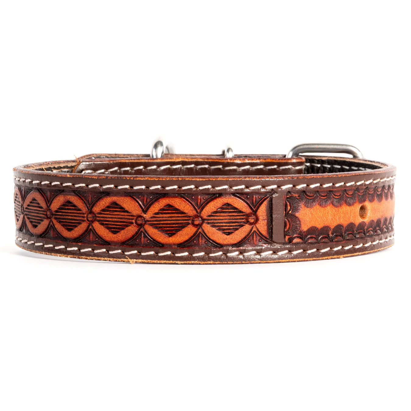 Harp Pattern Leather Dog Collar Pets - Accessories Teskey's