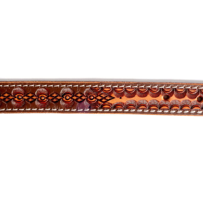 Tooled Leather Dog Collar